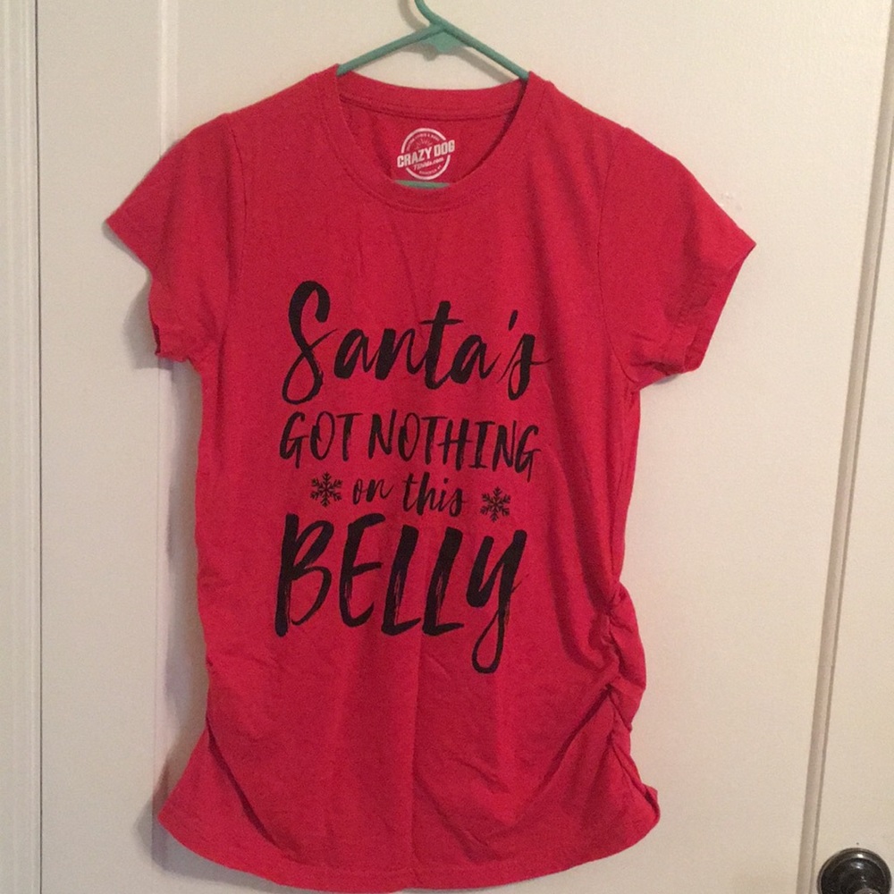 Christmas maternity tee
